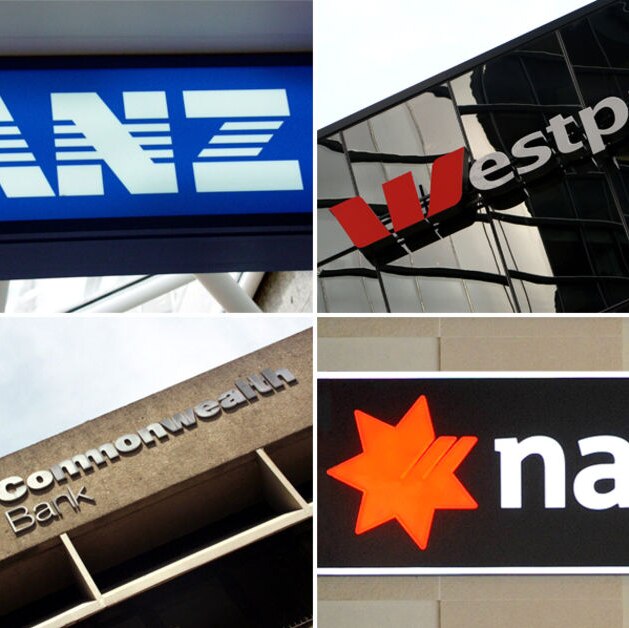 Composite image of Australia's 'big four' banks ANZ, Westpac, the Commonwealth Bank and the National Australia Bank. (AAP)