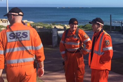 SES workers at Iluka Beach searching for missing man Daniel Odina