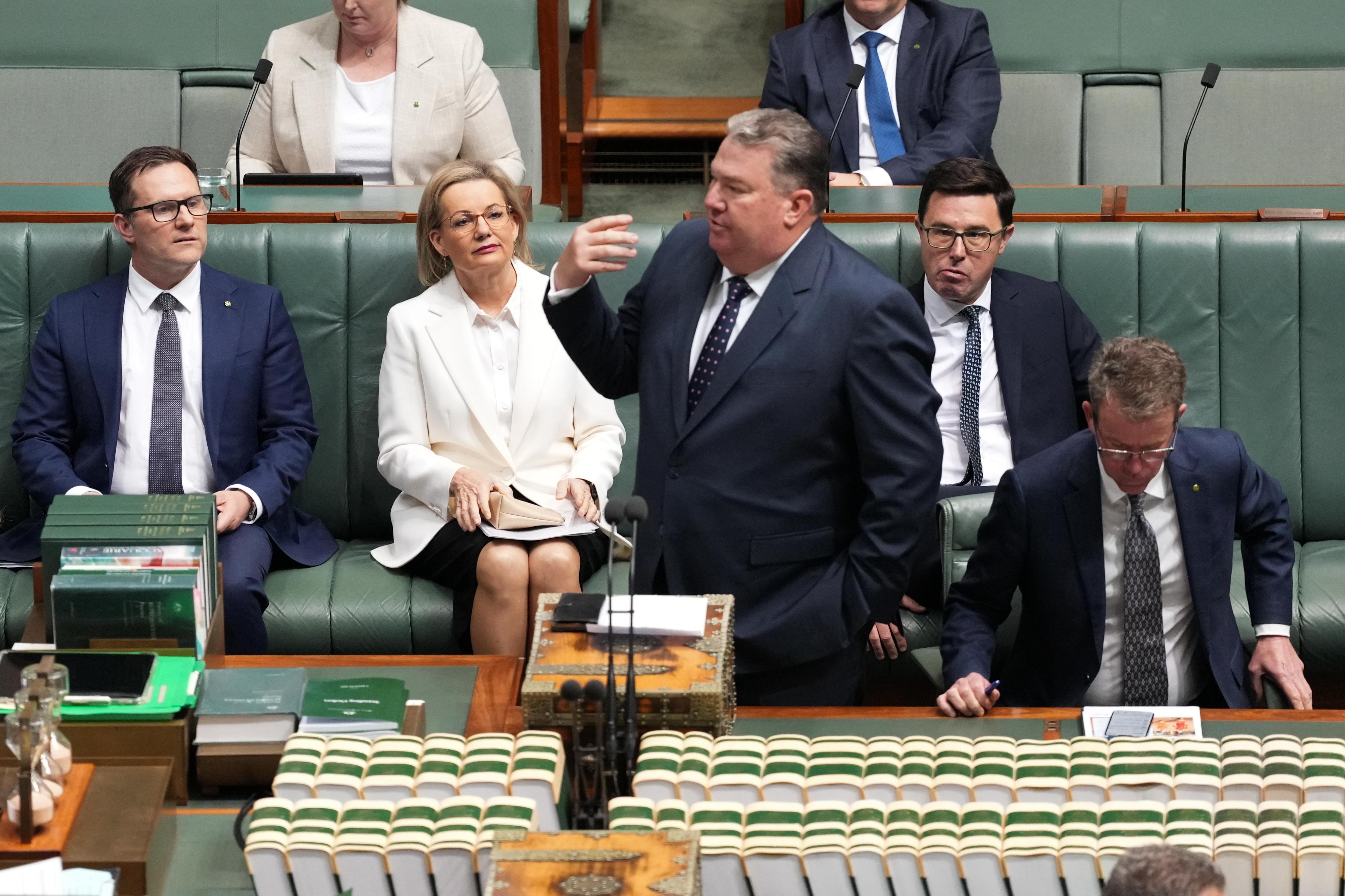 Sussan Ley watching on from the frontbench