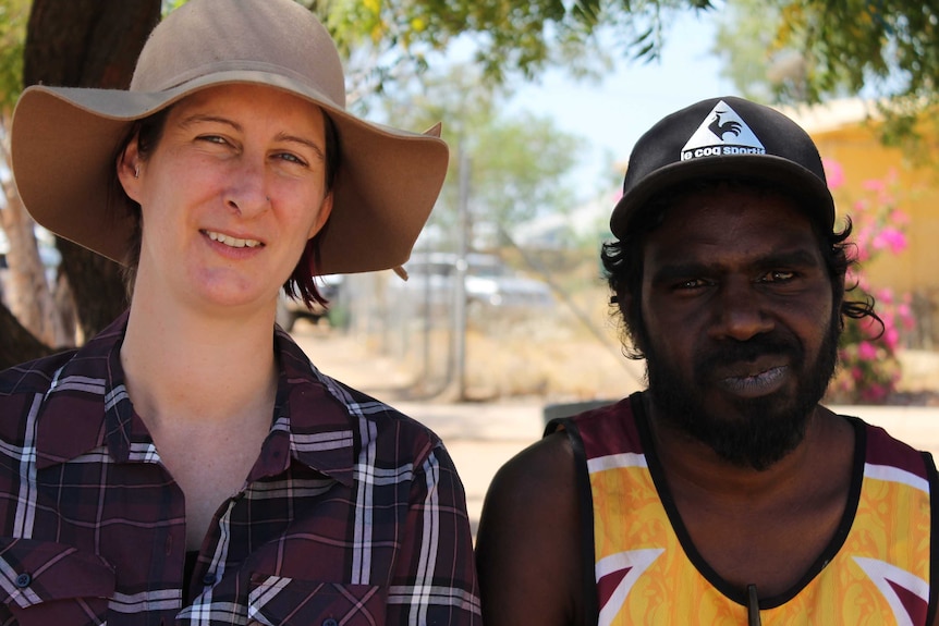 Dr Petra Skeffington with Ephraim Bieundurry