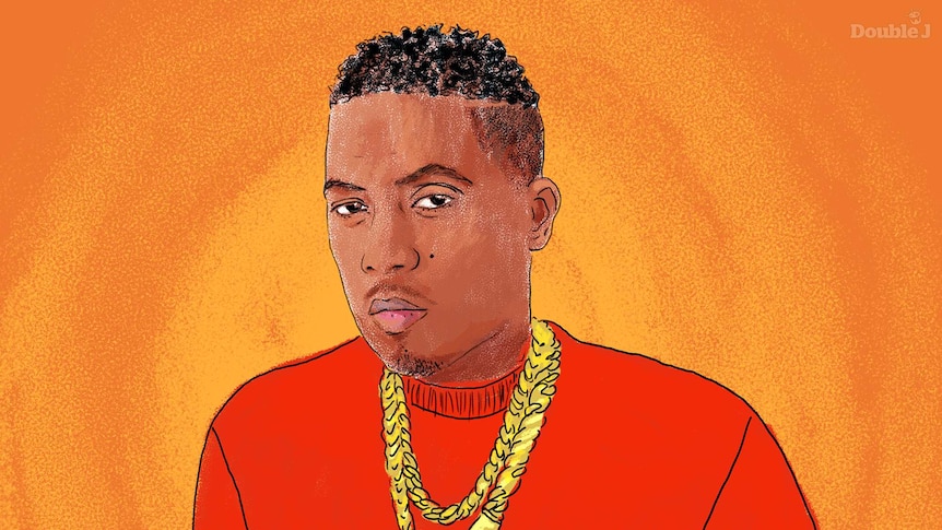An illustration of New York rapper Nas