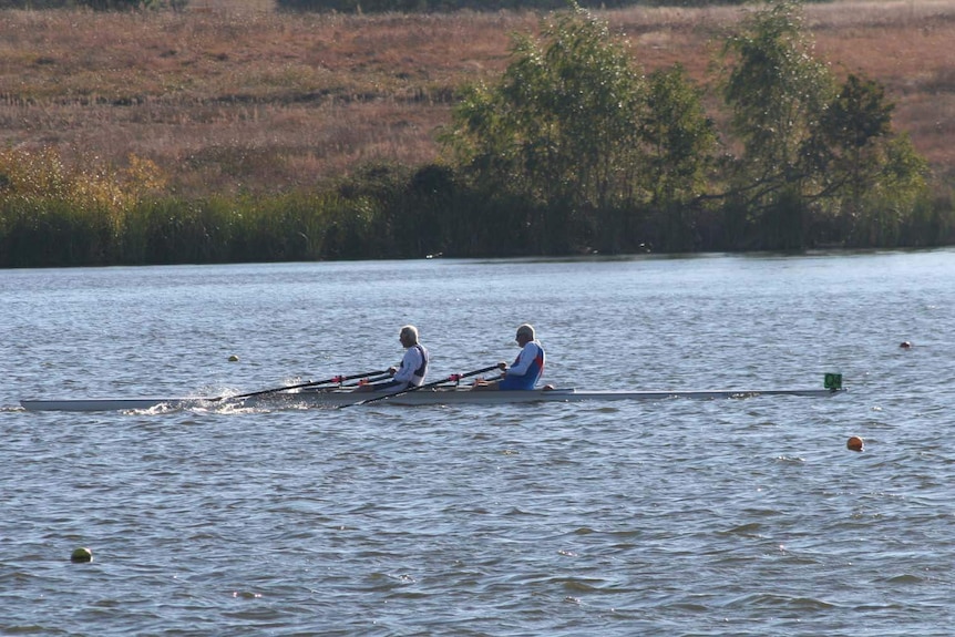 Olympians John James, 76 and Neville Howell, 84 train in Sydney