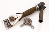 A pair of hand shears owned by Jackie Howe that sold at auction.