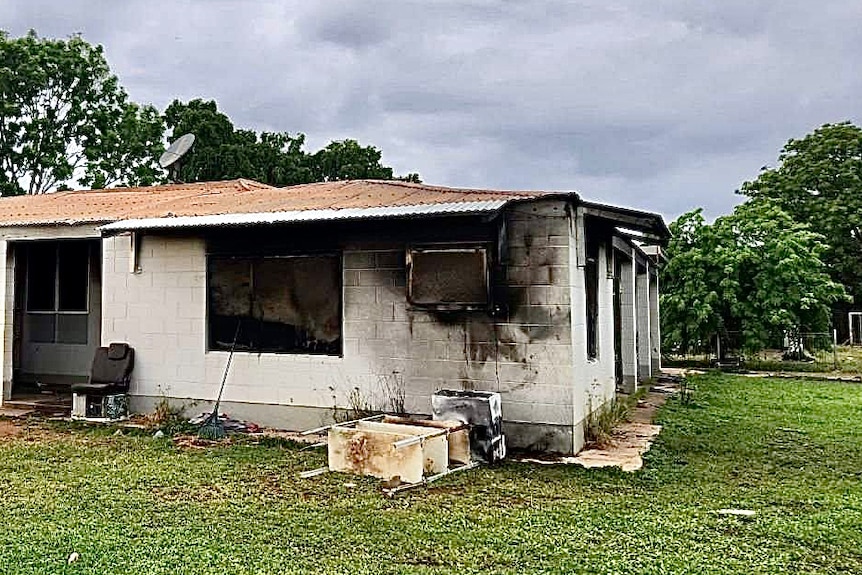 A burnt home in Nauiyu
