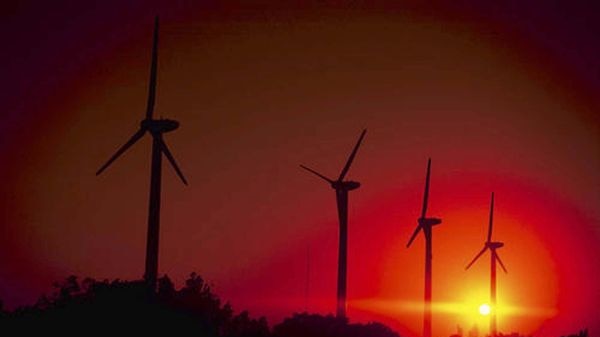 Wind turbines at wind farm