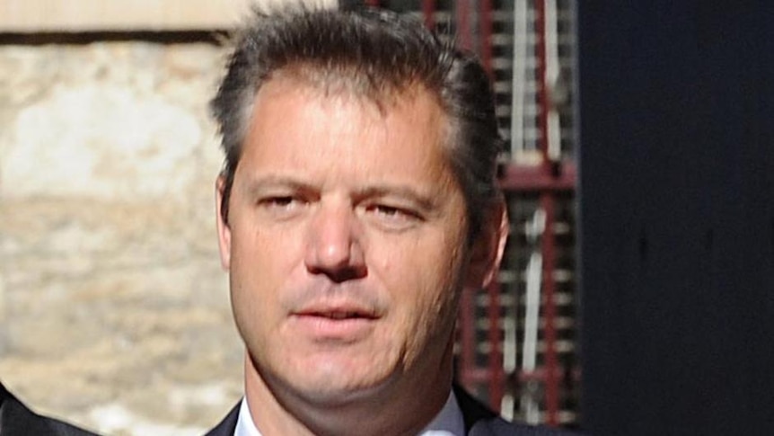 Television executive James Warburton leaves the NSW Supreme Court