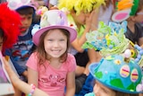Kids at the hat parade
