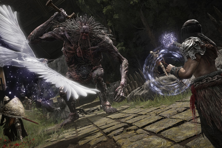 A screenshot from the upcoming game Elden Ring.