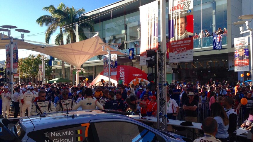 WRC drivers meet and greet fans, Coffs Harbour CBD 2014