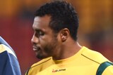 Cheika talks to Genia during Rugby Championship clash