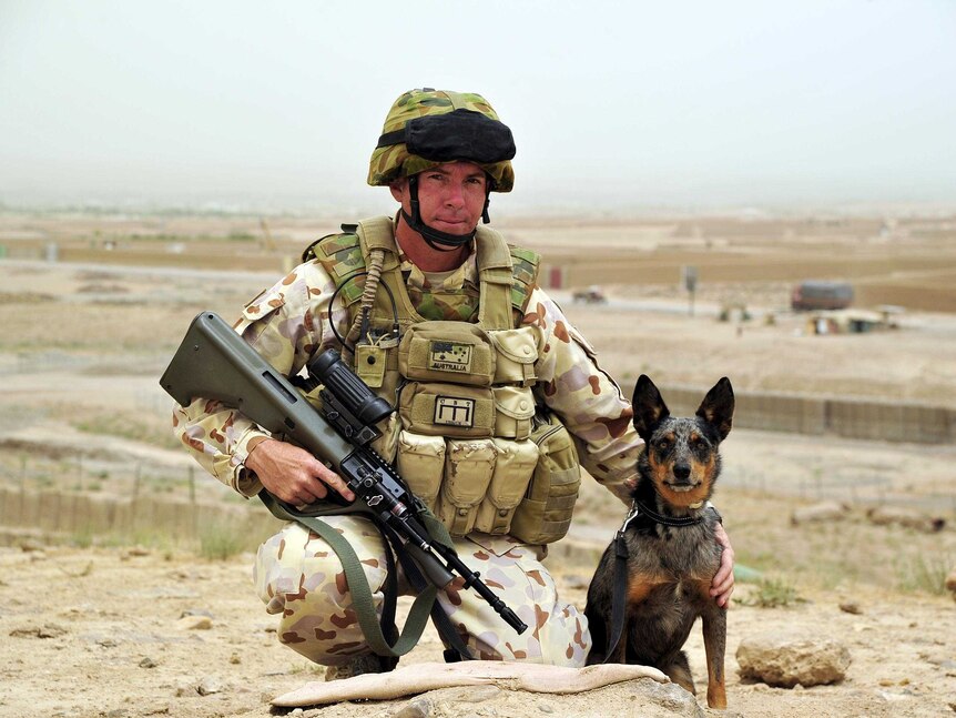 Shaun Laing and Amber in Afghanistan