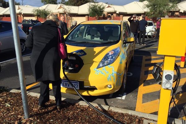 Electric car charging station WA