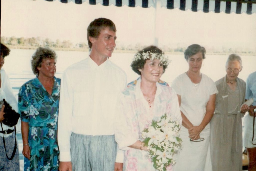 A photo from the wedding of Frauke and her second husband Robert.