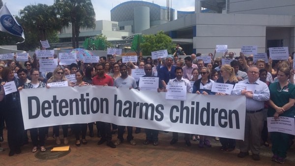 Children in detention protest at Westmead Children's Hospital