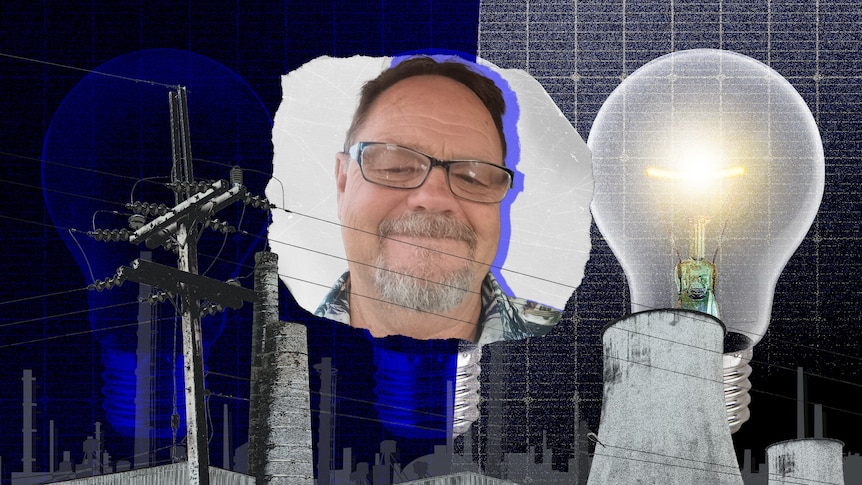 An illustration of light globes featuring the face of Craig Souter