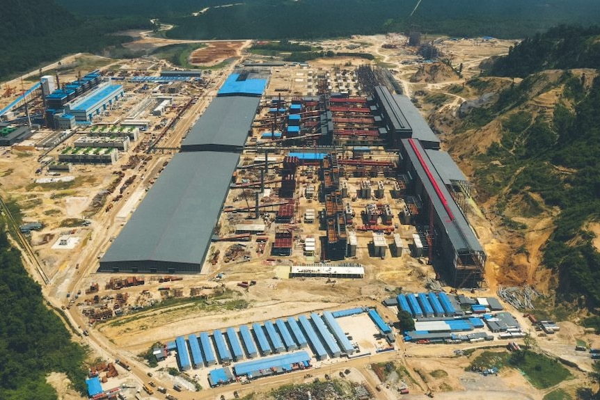 The PT Gunbuster Nickel Industry (GNI) smelter, owned by China's Jiangsu Delong Nickel Industry.