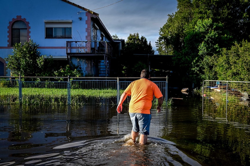 The flood hit the community of Windsor, in Sydney's west, particularly hard.