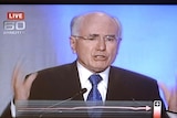 Controversial: The worm tracks Prime Minister John Howard