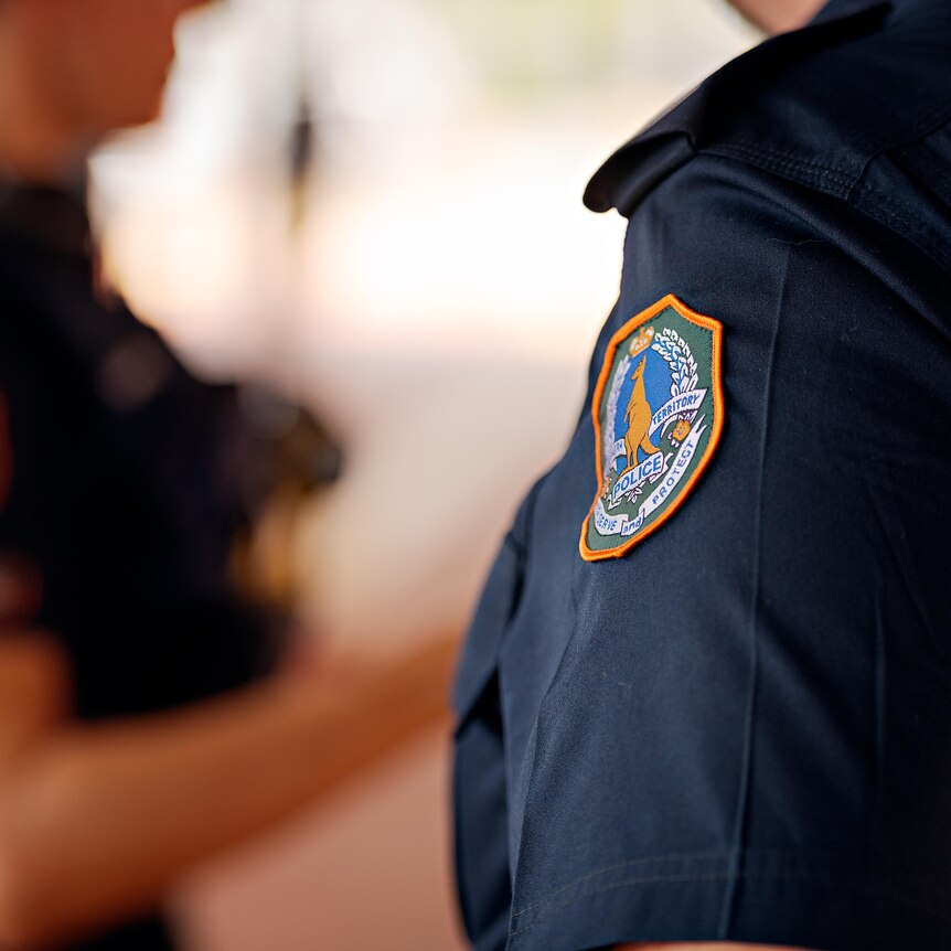 A generic image of two NT Police officers at work on the streets.