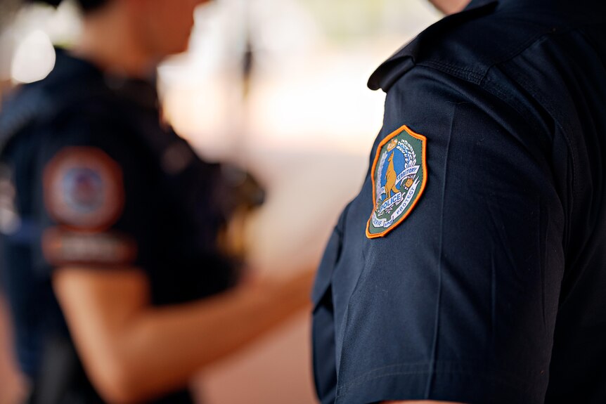 A generic image of two NT Police officers at work on the streets.
