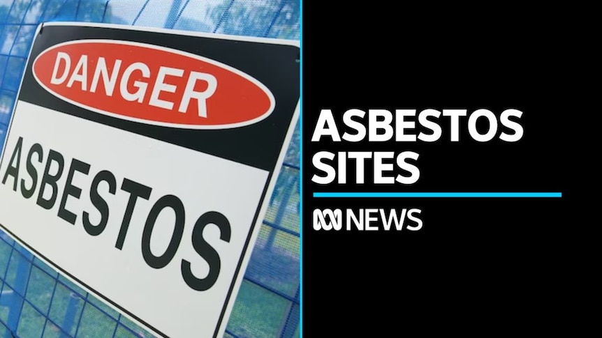 Asbestos Sites: A 'Danger Asbestos' sign on cyclone fencing