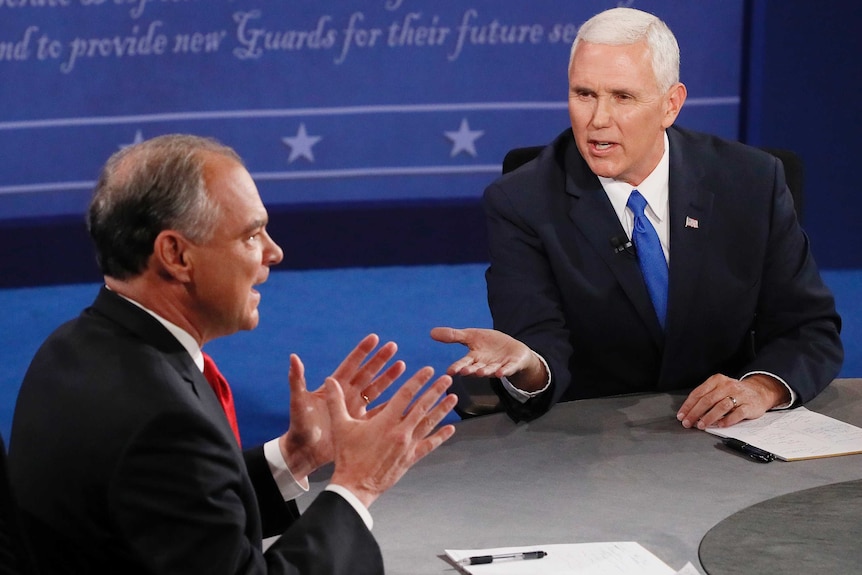 US vice presidential debate: Pence and Kaine