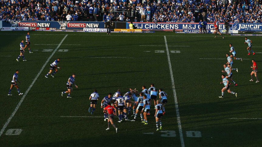 A general view is seen during the round 20 NRL match between the Canterbury Bulldogs and the Cronulla Sharks