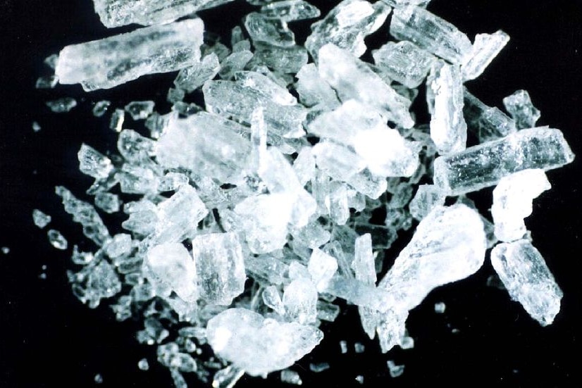 Batches of methamphetamine, otherwise known as 'ice'.