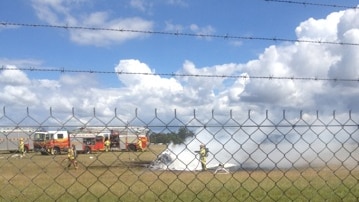 Light plane crash at Caboolture airfield