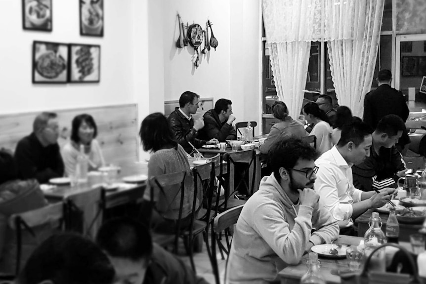 Tarim Uyghur Handmade Noodles' during iftar in Ramadan.