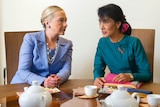 Hillary Clinton and Aung San Suu Kyi