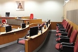 A jury box at Darwin's Supreme Court.