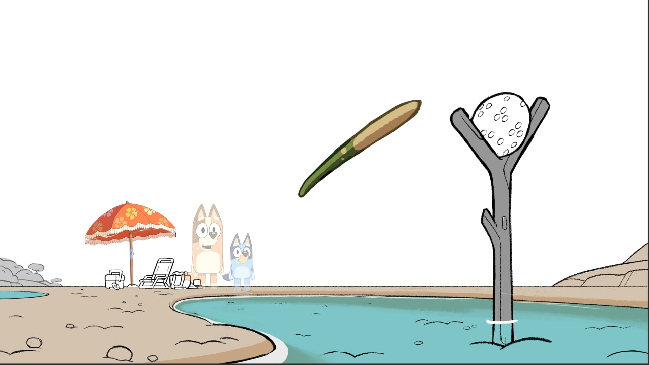 Behind Bluey