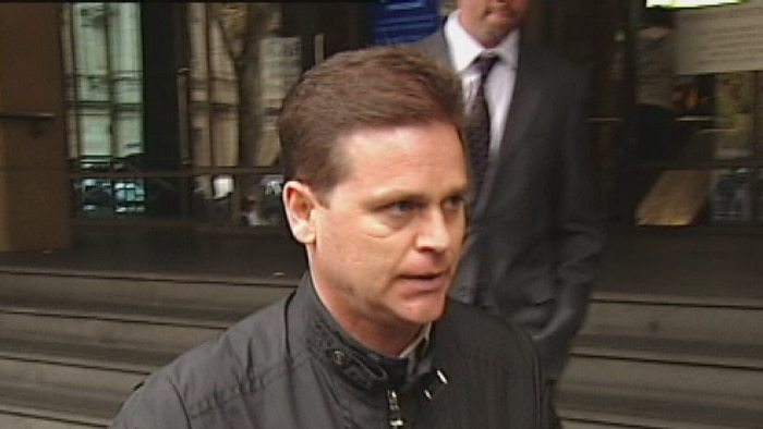 Jockey Danny Nikolic outside Melbourne Magistrate's Court on 18 June, 2014.