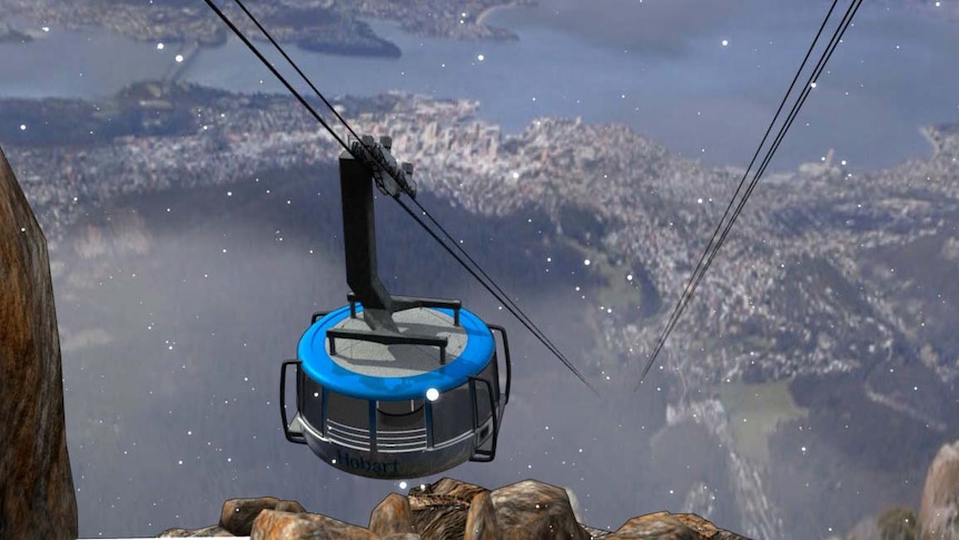 Mount Wellington cable car concept graphic