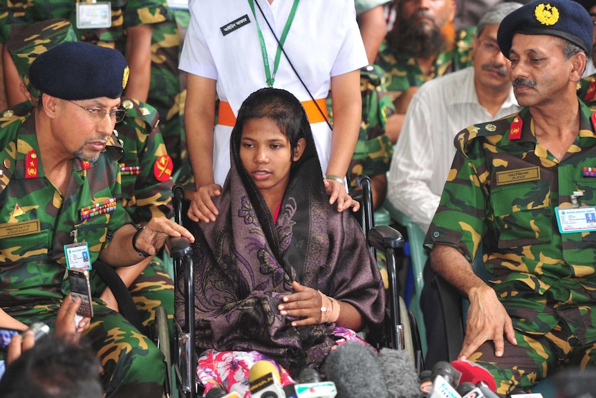 Reshma Begum was one of the last people pulled from the rubble of the Rana Plaza building in Bangladesh.