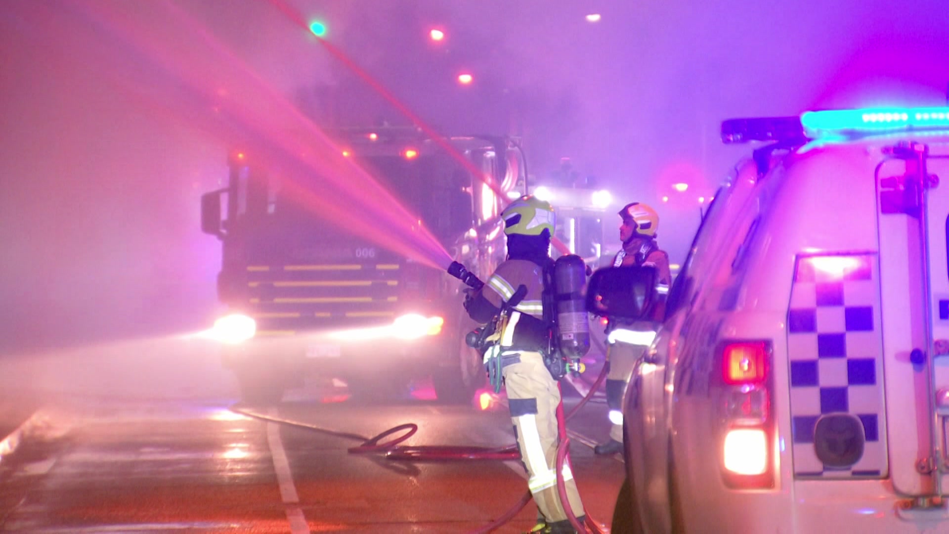 Multiple businesses burn after ram-raid arson in Richmond, Melbourne