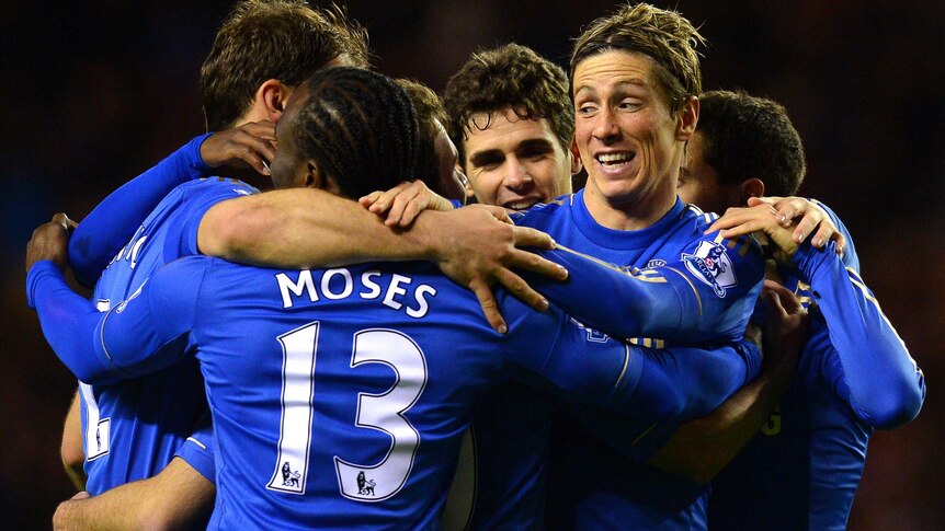 Fernando Torres (2R) scored twice as Chelsea enjoyed a 3-1 win over Sunderland.