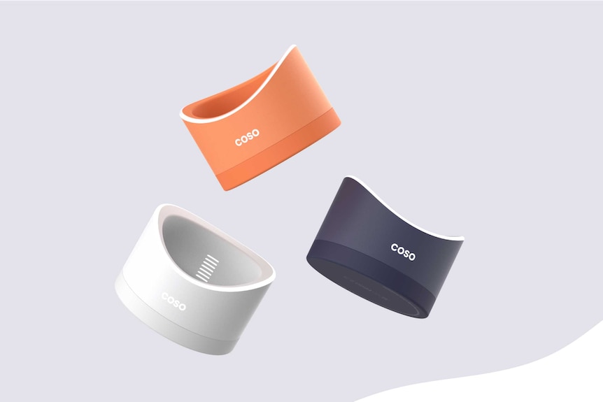 Designs of the COSO device in orange, blue and white