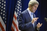 US secretary of state John Kerry speaks during a news conference in Malaysia