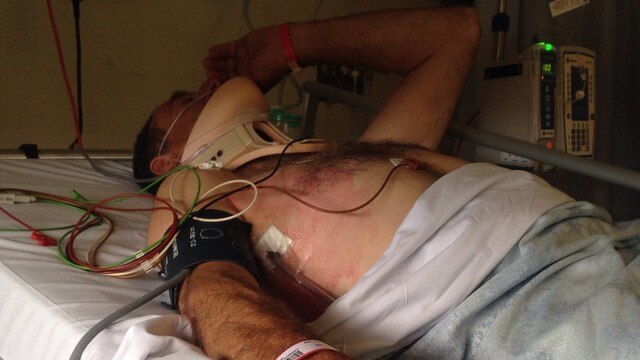 Alistair Tubb's father in hospital