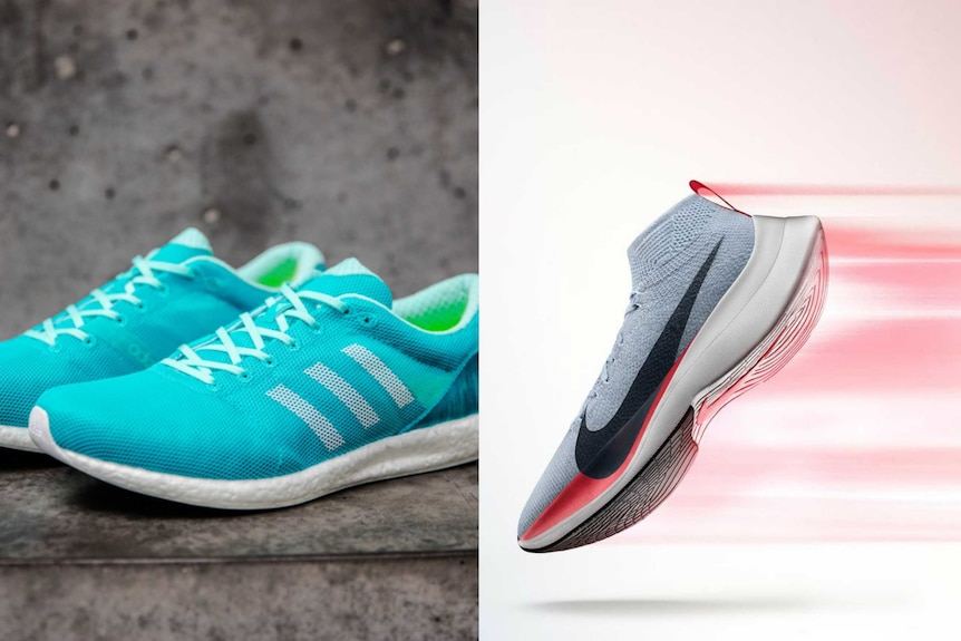 Adidas adizero Sub2 and Nike Zoom Vaporfly Elite