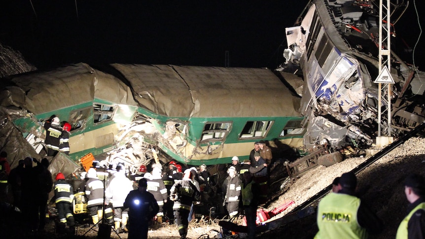 Race to rescue victims of Poland train crash