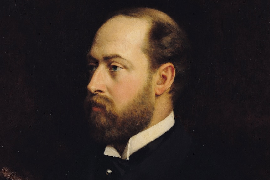 A portrait of Edward VII.