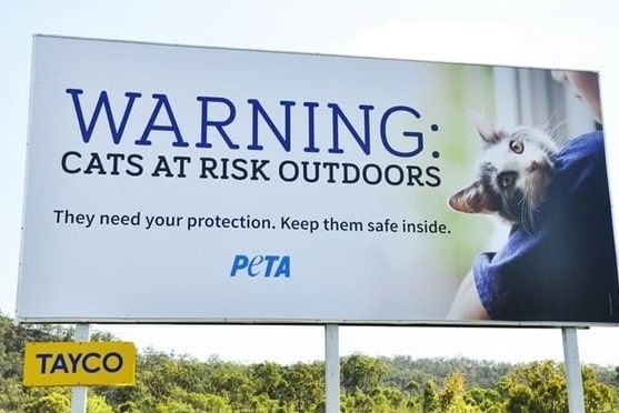PETA's billboard