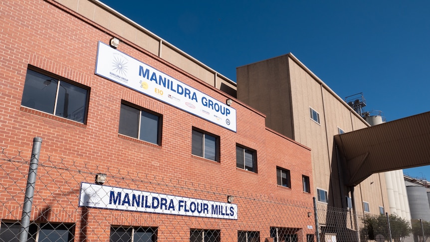 The outside of the Manildra Flour Mill in central west NSW