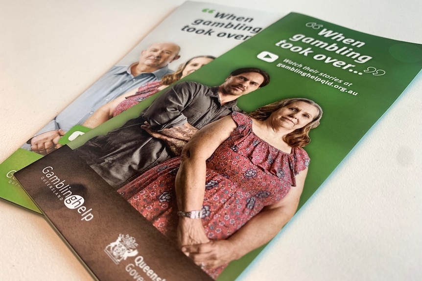 Gambling help brochures issued by the Queensland government.