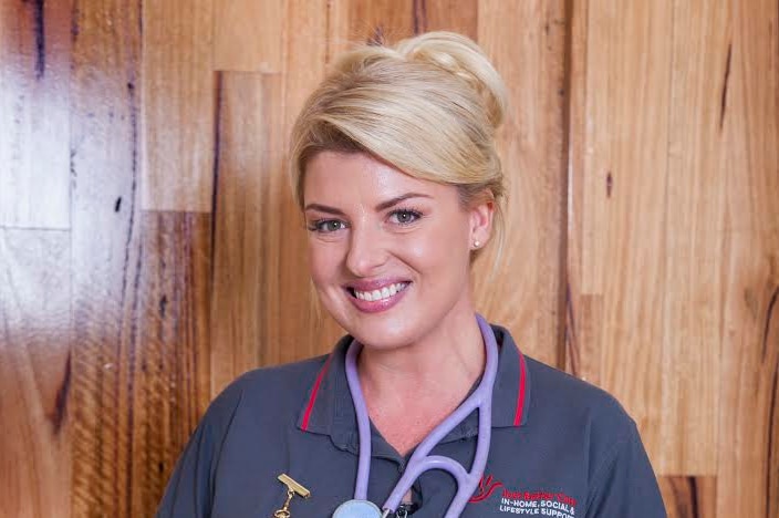 Registered nurse Sharee Rayner in her uniform