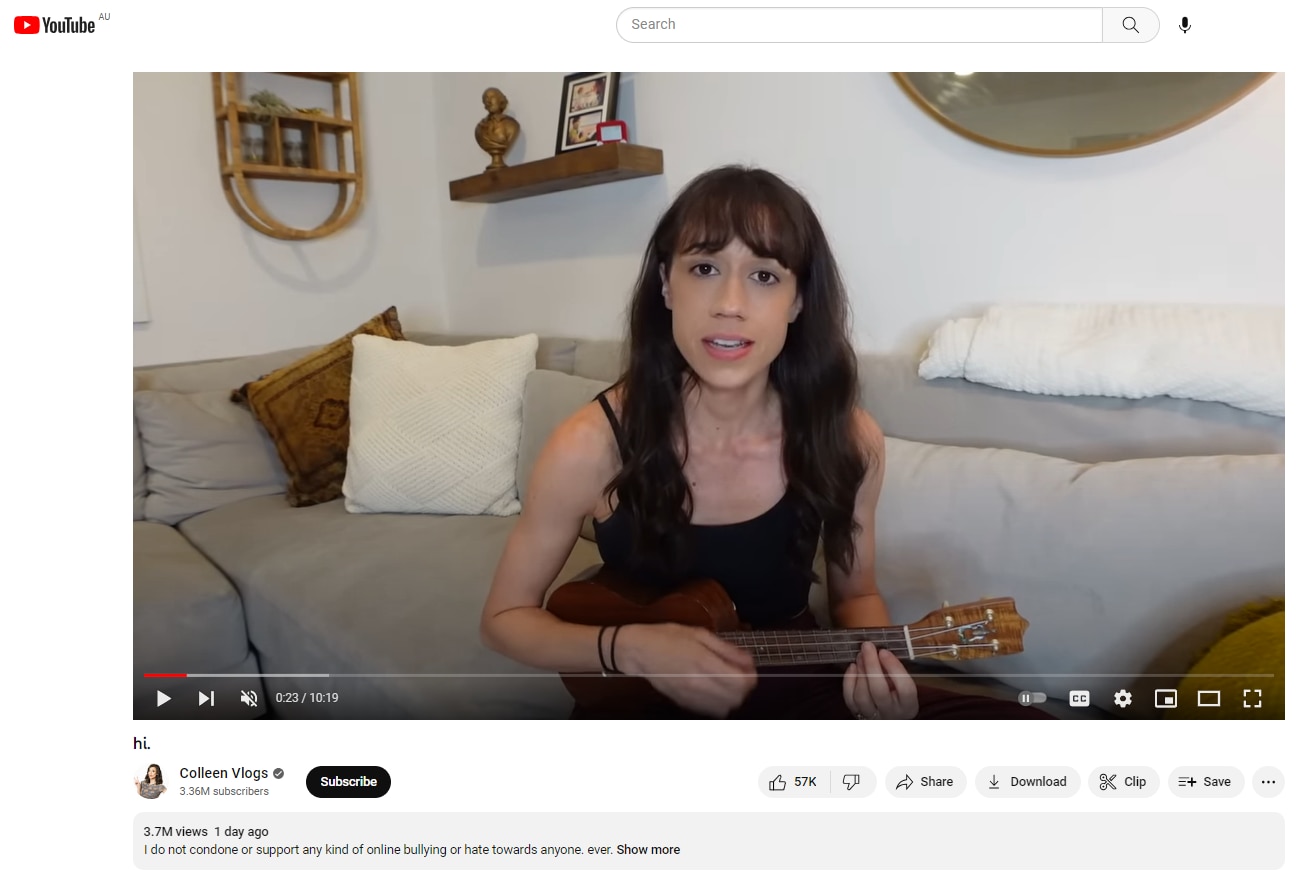YouTuber Colleen Ballinger has denied child grooming allegations — in a