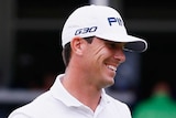 Billy Horschel smiles on the 18th green during the final round of the Tour Championship